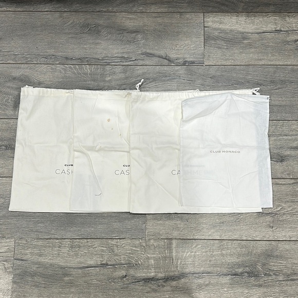Club Monaco Sweaters - • Club Monaco • Large Dust Bags for Cashmere White Black Drawstring